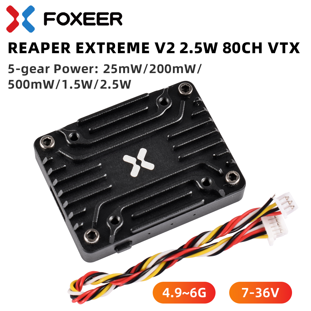Foxeer 4.9-6G Reaper Extreme V - Foxeer Reaper Extreme 2.5W Vtx บทวิจารณ์และราคา